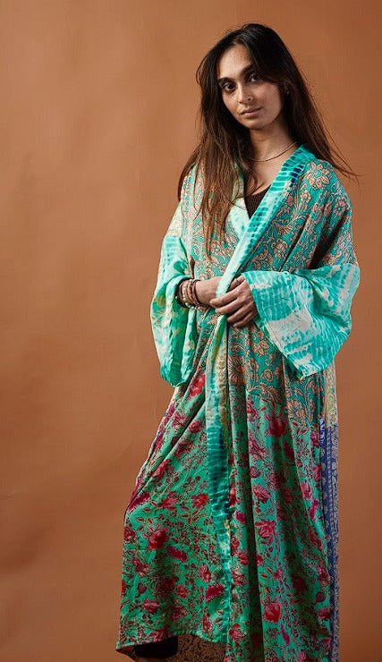 Silk Kimono Cover Up Robe one of a kind
