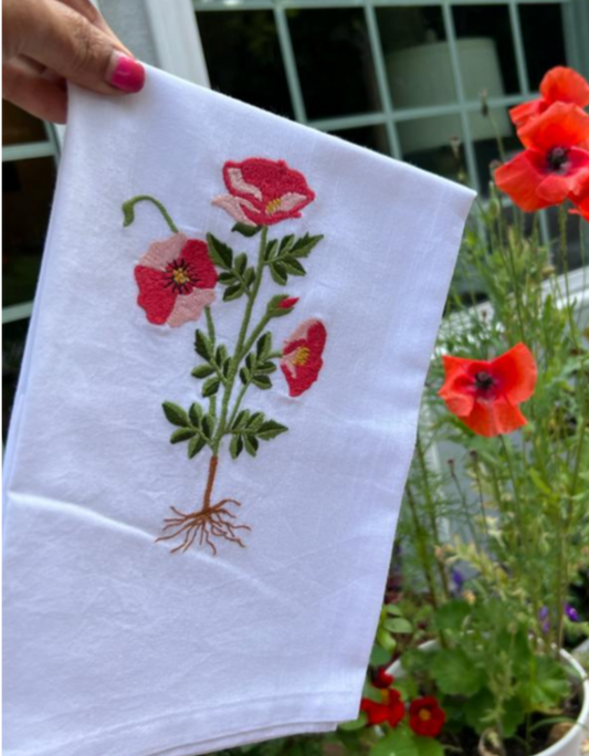 Embroidered Napkin (Floral)